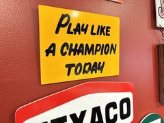 Notre Dame National Championships Handmade Acrylic Wall Sign NOT Crummy Tin