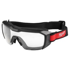 Milwaukee Vented Low-Profile Goggles – Clear Dual Coat Lens