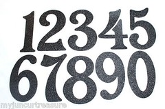 House Numbers – Black Embossed Magnetic – Great for Garage Doors