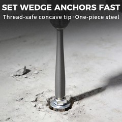 SDS Plus Anchor Setting Tool Hammer Drill Attachment Installing Wedge Anchors