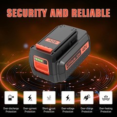 For Black Decker 40Volt 40V Max Li-ion 5.0Ah Battery LBX2040 LBXR36 LST136