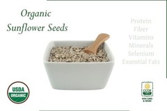Organic Sunflower Seeds-Kernels-Hulled Raw non-GMO Unsalted Keto Vegan