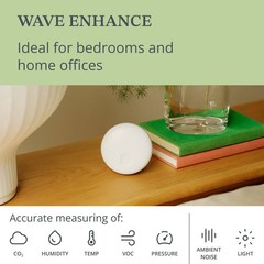 Airthings Wave Enhance Indoor Air Quality Monitor
