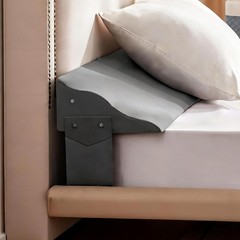 King Size Bed Wedge Pillow for Headboard – Mattress Gap Filler Wedge (0–8″)