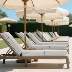 NAIZEA Chaise Lounge Cushions Outdoor Set of 2 Waterproof with Removable Cover