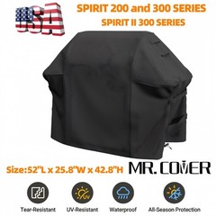 7106 Heavy Duty Weber Grill Cover 52″ Waterproof Spirit II 300 E310 E315 Cover
