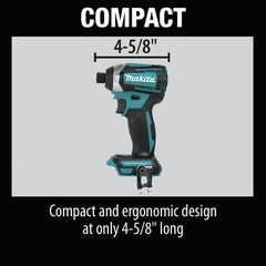 Makita XDT14Z-R 18V LXT Quick-Shift 3-Speed Impact Driver Certified Refurbished