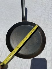 De Buyer Blue Carbon Steel Crepe & Tortilla Frying Pan 9.5” Diameter, 7.75” Used