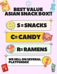 80 Pieces With Drink & Ramen Mix Variety Asian Snack Box Japanese Korean Taiwan