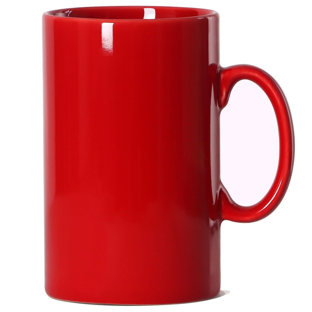 28 OZ Extra Large Ceramic Coffee Mug M018 Classic Porcelain Big Tea Cup Red