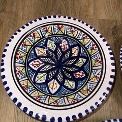 Tunisian Ceramic Bowls Handmade, traditional, colorful, diameter
