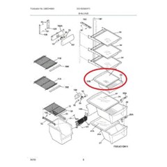 Meat Pan ( Top ) Shelf Frame Compatible with Frigidaire PS2363832 241969501