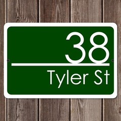 Customized Home Address Sign Aluminum 12″ x 8″ Custom House Number Plaque