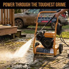 3950 PSI Gas High Pressure Washer 5 Nozzles Gas Powered Washer 2.6 GPM 212cc