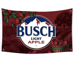 Busch Light Apple BAPPLE Flag 3×5 Feet Banner Man Cave Dorm Decor FREE SHIPPING