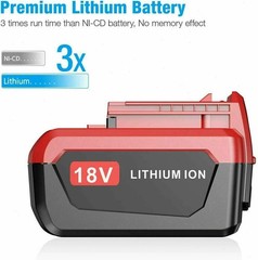 2Pack 18 Volt 8.0Ah Battery for Porter Cable 18V PC18BLX PC18BL OR Charger