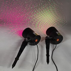 Laser Lights 2 Pack Green Red Laser Projection Christmas Rotate Static Tested
