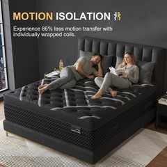 12″ 14″Twin Full Queen King Size Gel Memory Foam Spring Mattress In A Box