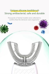 360° Sonic Electric U-Type Toothbrush | Automatic Waterproof Silicon Oral Care