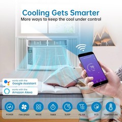 6000 BTU Window Air Conditioner AC Unit App & Remote Control 350 Sq Ft 115V 60Hz