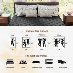 12″/14″ Gel Memory Foam Hybrid Spring Mattress In a Box Twin Full Queen King