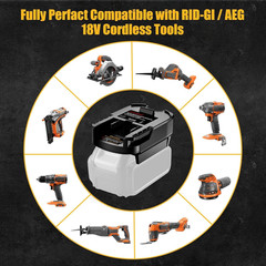 For Milwaukee M18 Battery Adapter, Adaptor Convert for Milwaukee 18V Battery & D