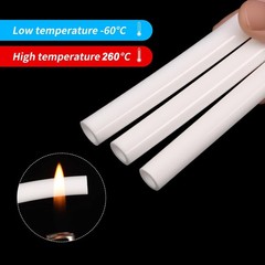 White Silicone Tube Flexible Tubing Hose Pipe Soft Rubber High Temp ID 2mm-38mm