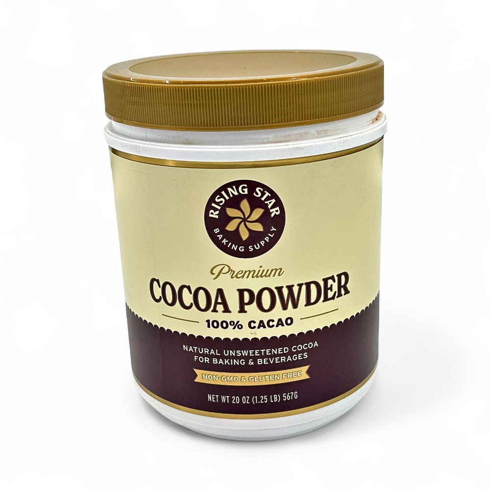 Rising Star Baking Supply Premium Cocosa Powder – Natural Unsweetened 20oz