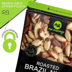Roasted Brazil Nuts – Unsalted, No Shell, Whole (16 Ounce, 1LB)