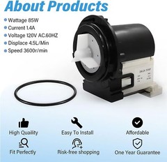 New Replacement Washer Drain Pump For LG Kenmore 4681EA2001T AP5328388 PS3579318