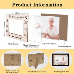 80th Birthday Picture Frame 4×6 Photo 80 Years Old Gifts Women Men 25