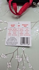 Trader Joe’s Red Trim Micro Tote With Grocery Bag 2 In 1 Mini Ltd Edition NWT