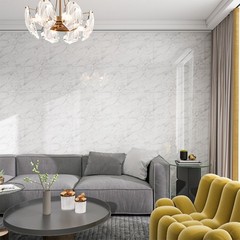 40pcs Vinyl Peel and Stick Wall Panels Sticker, Faux Golden Marble Pattern