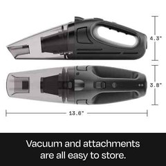 Handheld Vacuum Cleaner Portable Rechargeable Compact 350ml 20min Crevice Tool