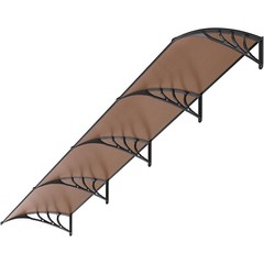 40×40”/80”/120” Outdoor Door Window Awning Patio Canopy Rain Cover Sun Shade