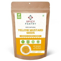 Yellow Mustard Seeds Whole – 100% Pure Natural Indian Spice – 2 LBS