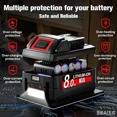 For Milwaukee for M18 18V 12.0Ah Extended Lithium 48-11-1880 Battery & Charger