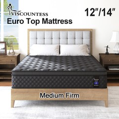 12″14″ Twin Full Queen King Size Mattress in a Box Hybrid Spring Gel Memory Foam