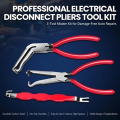 3Pc Electrical Disconnect Pliers For Car Connector Separator Automotive Tool Kit