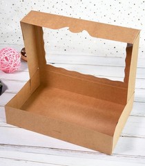 Luxury 12x8x2.5 inch Window Bakery Boxes – 8 Pack for Perfect Treat Presentation
