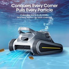 (2026 Upgrade) Seauto Cordless Robotic Pool Cleaner Wall- Waterline Cleaning APP
