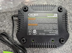 Greenworks PRO 60V 4.0 Ah 4 Amp Battery LB604 With CAC801 Battery Charger 3A