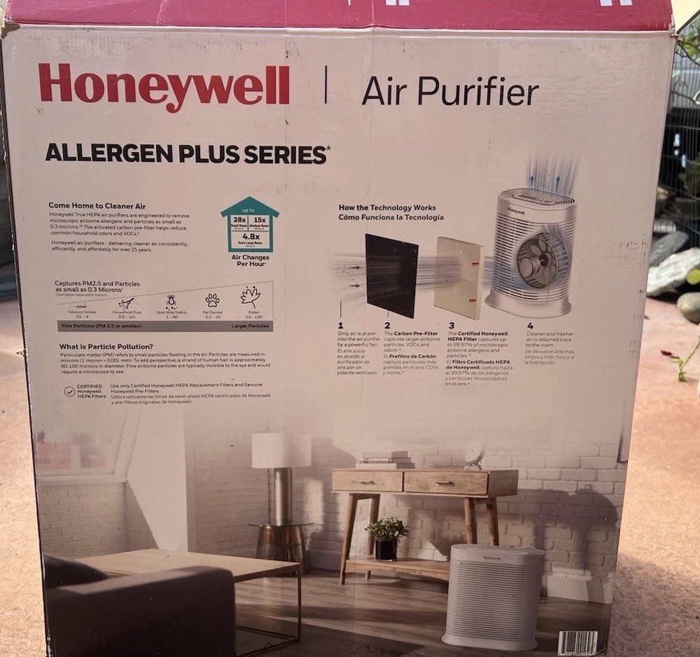 Honeywell Allergen Plus Series Air Purifier. The Unit’s Filtration Stages New