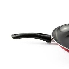 Smart Home 12-inch Non-Stick Red Fry Pan