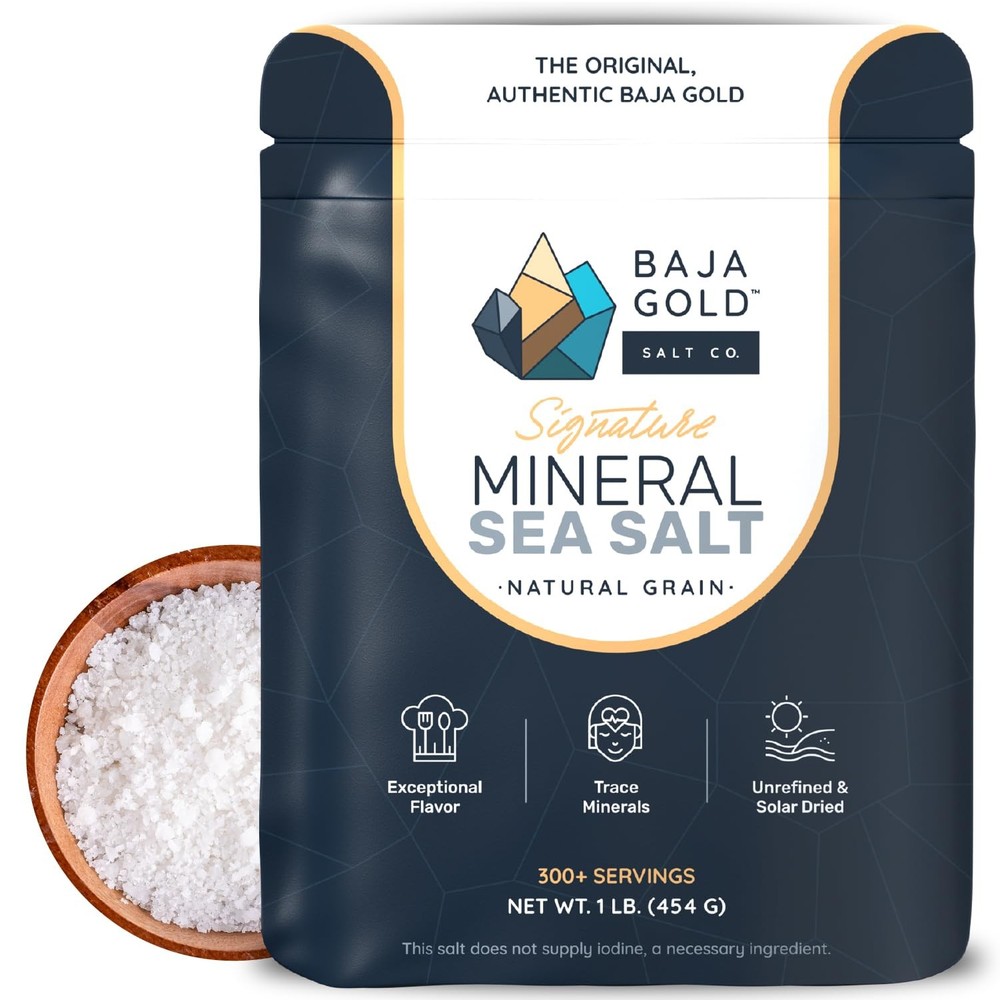 Baja Gold Signature Mineral Sea Salt – Recommended by Gary Brecka – Organic N…