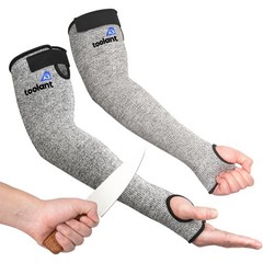 Cut Resistant Farmers Sleeves with Thumb Hole, Arm Protectors for Thin Skin and