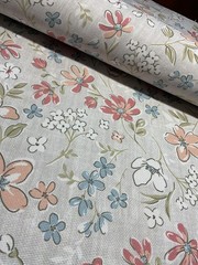 SHABBY CHIC PLACEMATS INDOOR OUTDOOR EASY CARE FLOWERS 13 X 19 POLYESTER NWT