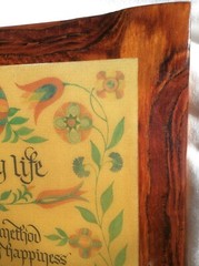 LDS Mormon Solid Wood Wall Plaque Family Life Spencer W Kimball Utah Folk Art