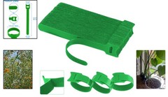 60 PCS Reusable Nylon Plant Cable Ties – 6 Inch Adjustable Green Straps