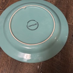 Girl Scouts I Love Girl Scout Cookies 2007 Ceramic Plate Teal Blue 10.5 Inch